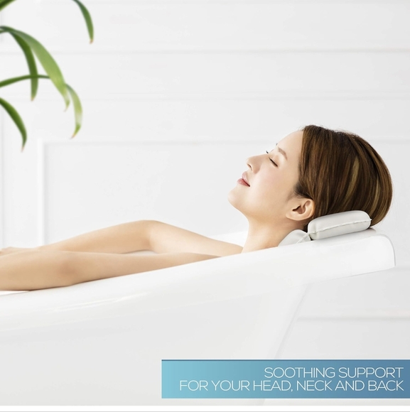 (NEW) Luxury Bathtub Spa Bath Pillow - Picture 3 of 7